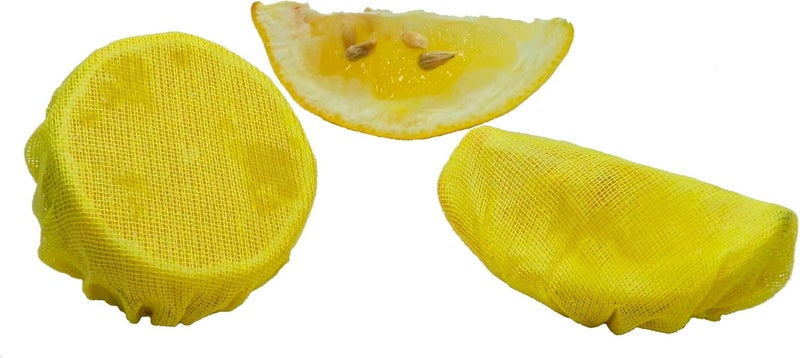 Regency Wraps Lemon Wedge Bag Covers - 100 Count Stretch Wraps for Seed-Free Squeezing of Lemon Halves and Wedges - Image 1