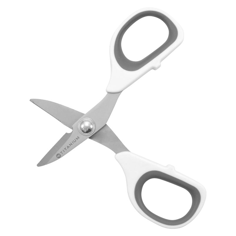 Westcott 5.5" Rag Snips, Crafting, Quilting & Sewing Scissors for Fabric Cutting with Titanium-Bonded Blades - Image 2