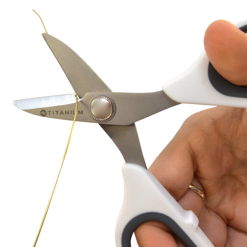 Westcott 5.5" Rag Snips, Crafting, Quilting & Sewing Scissors for Fabric Cutting with Titanium-Bonded Blades - Image 4