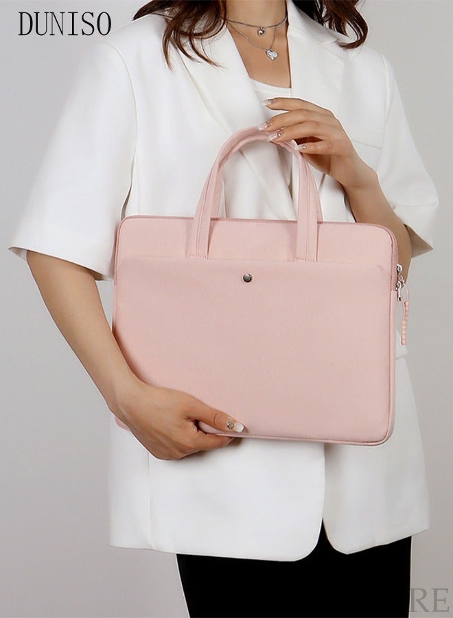 DUNISO 14 Inch Laptop Bag Lightweight Computer Bag Travel Business Briefcase Water Resistance Shoulder Messenger Bag for Men and Women Work Office - Image 3