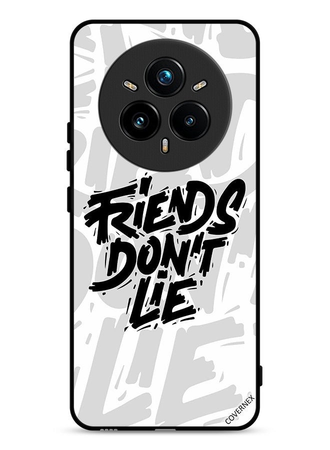 Covernex Realme 14 Pro Plus 5G Protective Case Cover Calligraphy Friends Don't Lie