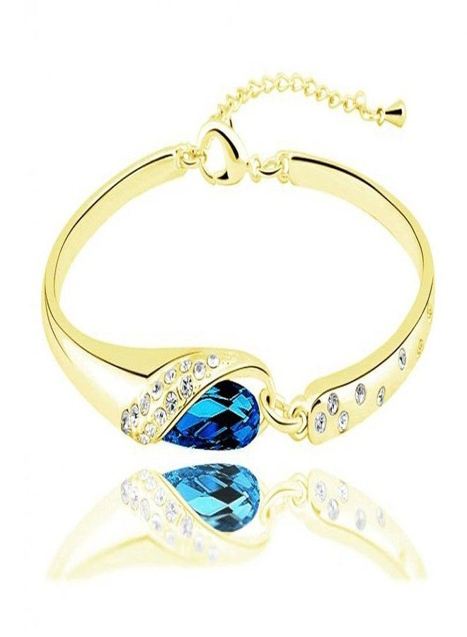 Shining Diva Stylish Platinum Plated Austrian Crystal Bracelets for Girls