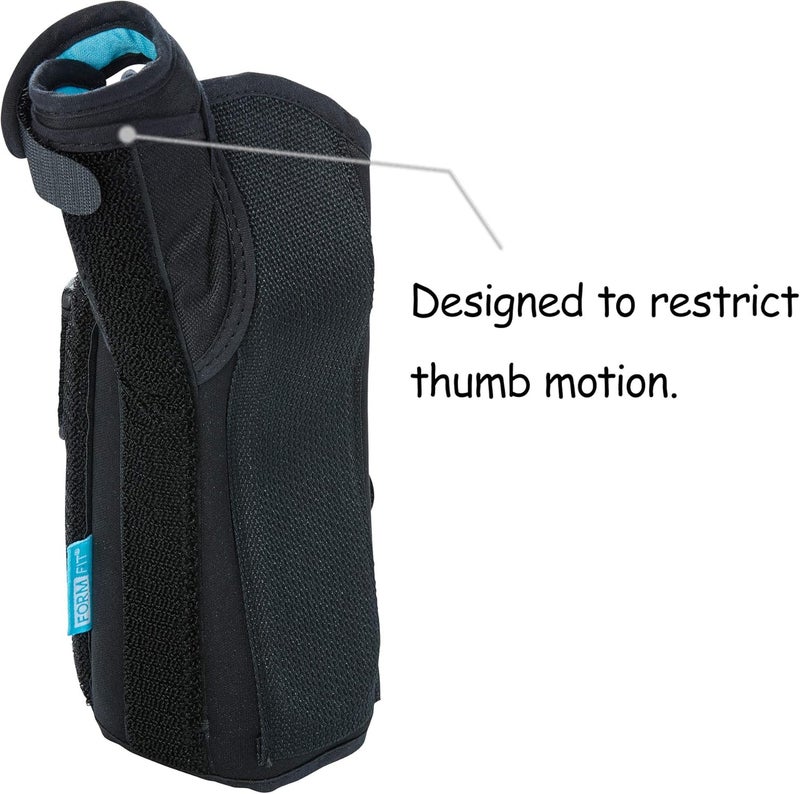Ossur Formfit Thumb Spica Brace for DeQuervains Tendonitis Arthritis and Gamekeepers Thumb  Features Removable Aluminium Stays  Contact Closure Straps  Breathable Material  Left XSmall - Image 4