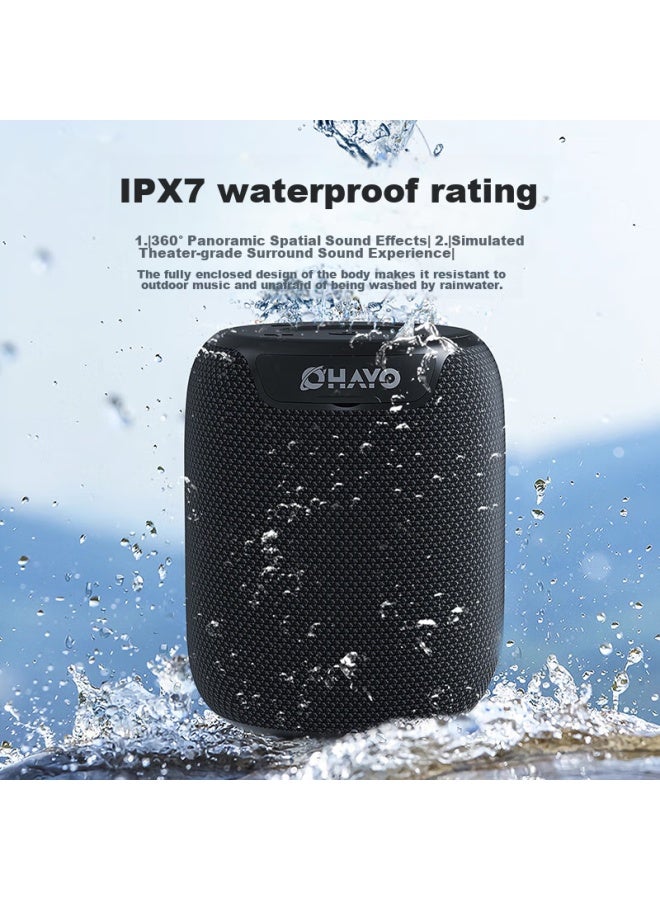 OHAYO مكبر صوت بلوتوث X2 بوق كبير 3D محيطي صوت عالي الطاقة حجم صوت قوي باس ثقيل للغاية خارجي مقاوم للماء محمول شخصي منزلي مدفع مصغر أزرق - Image 1