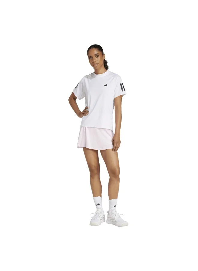 adidas تي شيرت تنس كلوب أبيض نسائي XS