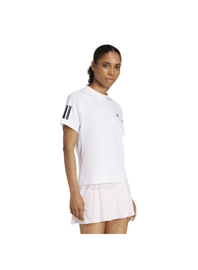 adidas تي شيرت تنس كلوب أبيض نسائي XS