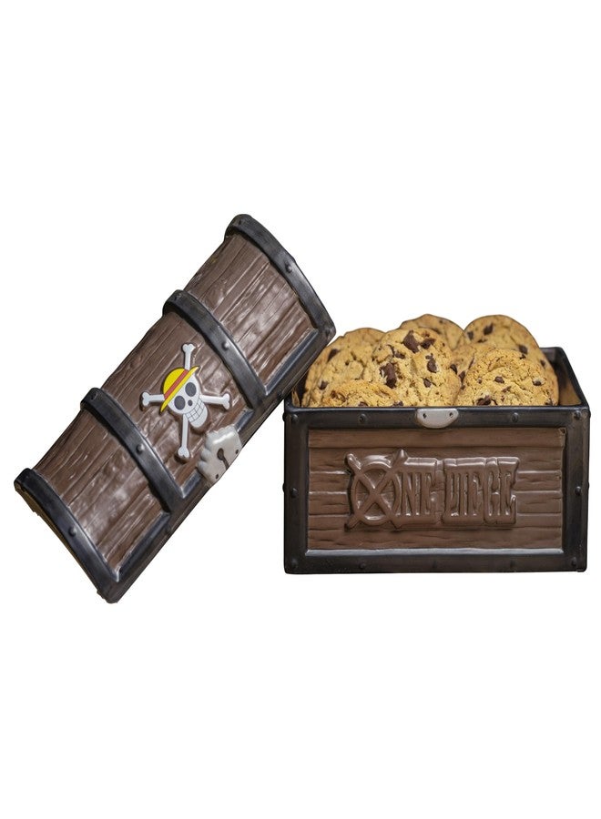 ABYSTYLE One Piece Straw Hat Jolly Roger Treasure Chest Ceramic Cookie Jar 7.5" x 4.5" x 5.5" with Removable Lid Anime Manga Decorative Homeware Accessories Gift - Image 5