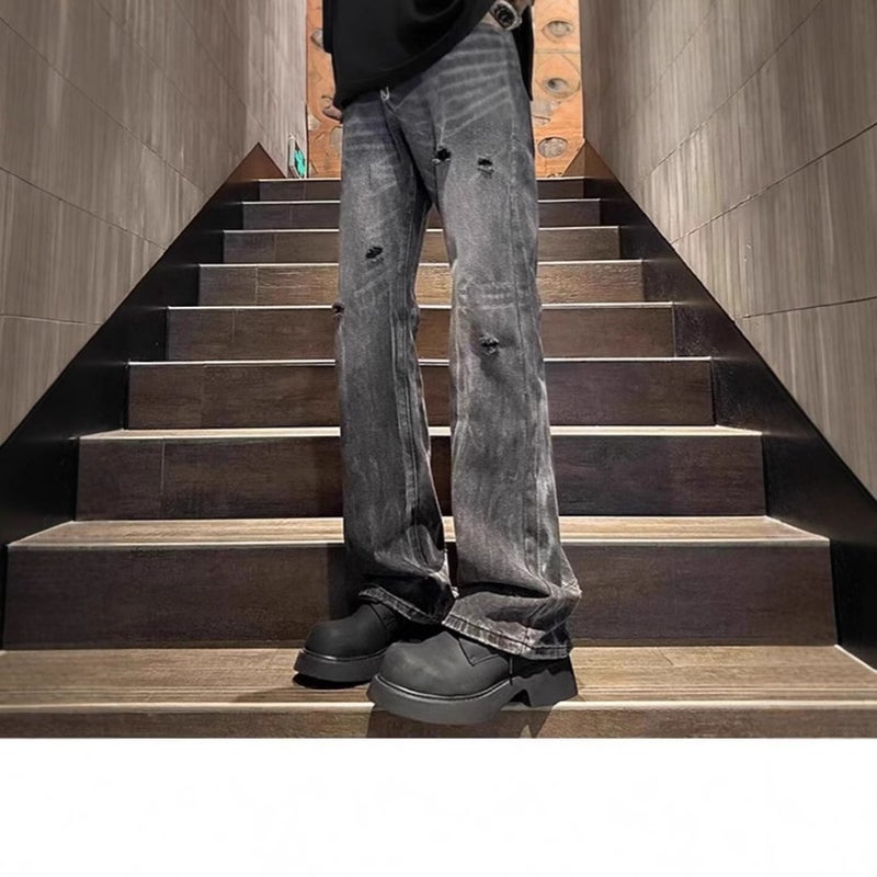 Unisex Classic Denim Jeans Loose Fit Daily Outdoor Wear - Image 3