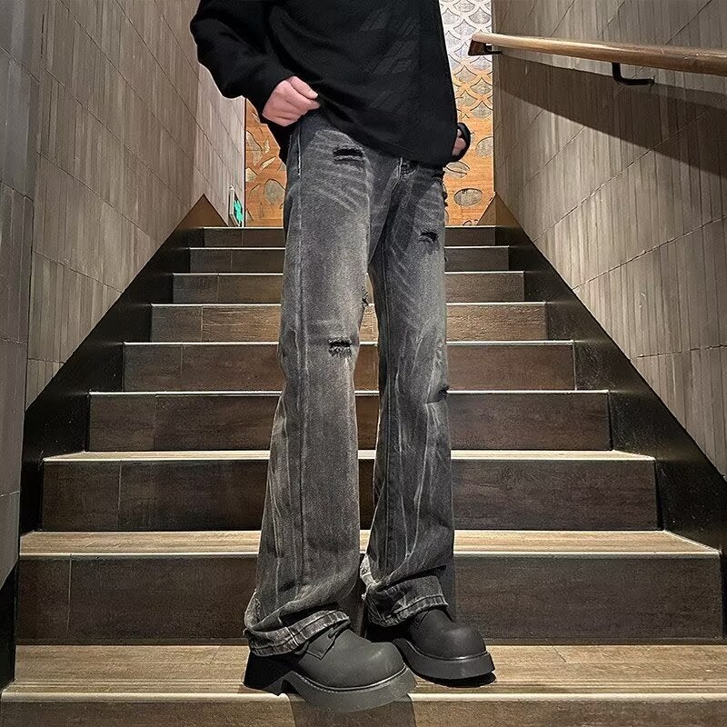 Unisex Classic Denim Jeans Loose Fit Daily Outdoor Wear - Image 1