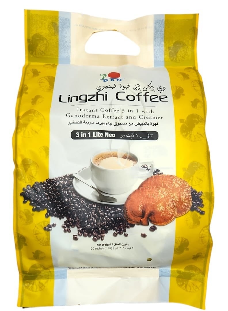 Dxn 3 in 1 Light New Coffee with Creamer and Instant Ganoderma Powder - Image 1