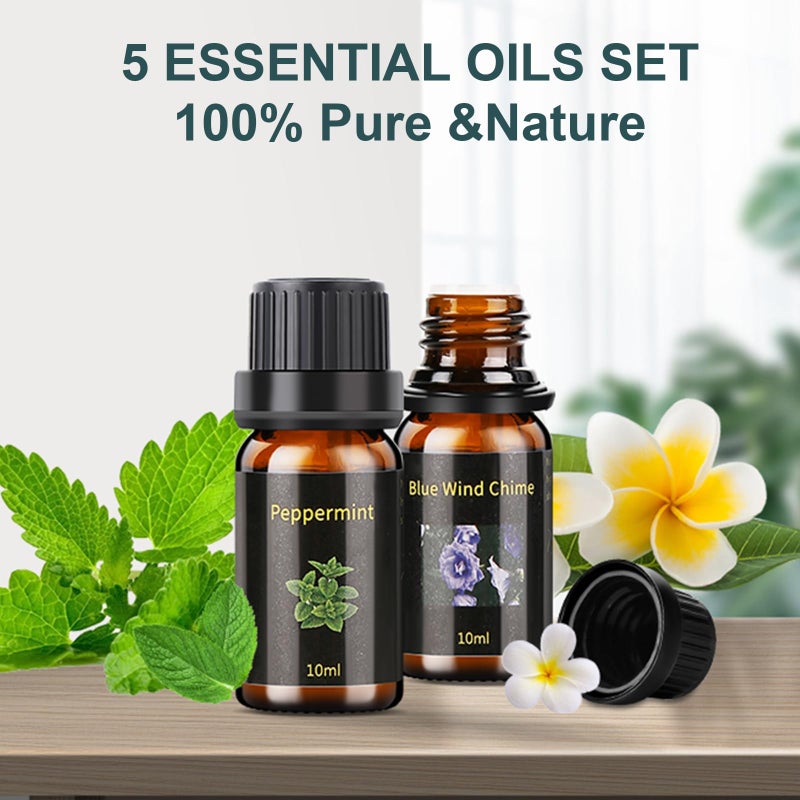 WJNB Essential Oil Diffuser for Home: Ultrasonic Cool Mist Diffuser Spreads Scent Around Room - Flame Ambient Light Realistic and Romantic Effect - Image 2