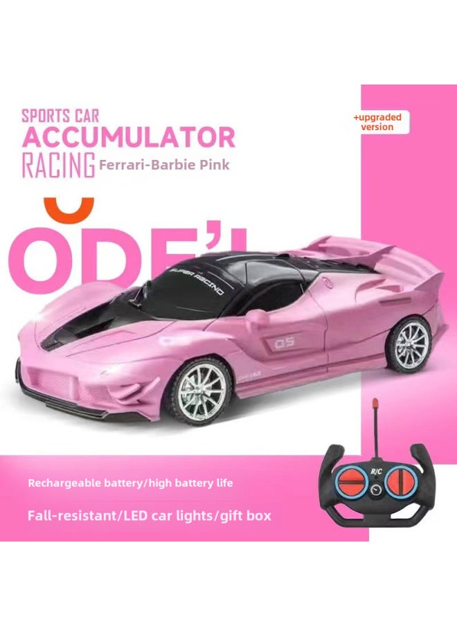 Generic Special For Children Remote Control Car Super Running Luxury Car Super Racing Super Sports Car Four-wheel Drive Toy Car Model-Color:Yellow Green-Proportion:Battery Version With 5 Power Saving  - Image 4