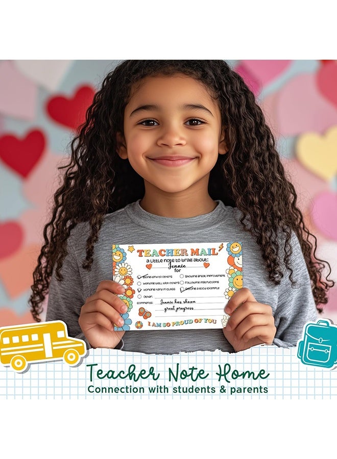 Wffo 50 Sheets Groovy Teacher Mail Incentives Cards for Elementary Students, Classroom Must Have Rewards Cards for Teachers Supplies - Image 5
