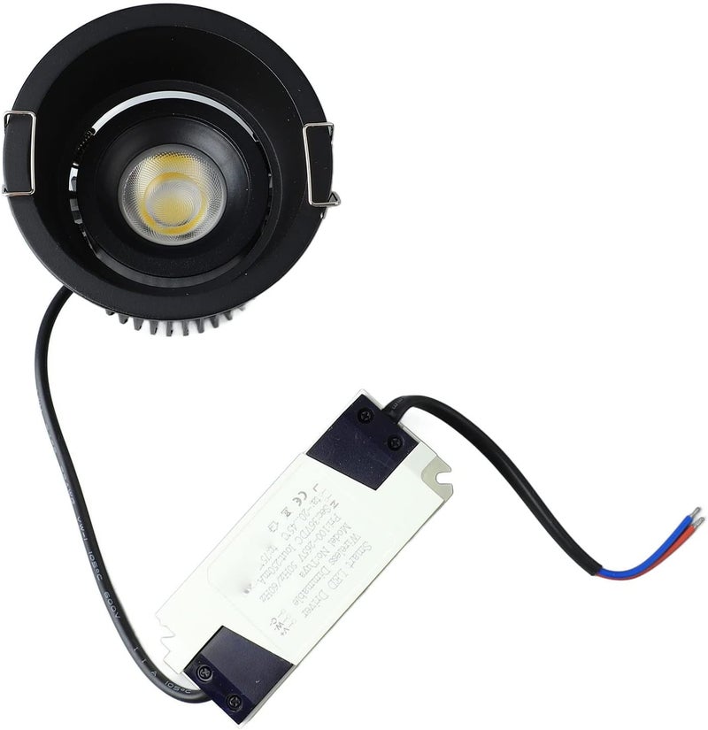 ZJchao 10W Angle LED Recessed with Eye, for Home and Business Lighting Solutions (Black) - Image 2