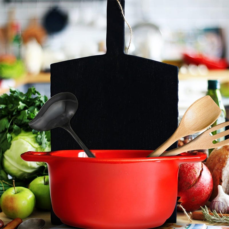 Stainless Steel Sauce Spoon with Spout Black Gravy Ladle Small Serving Utensil for Kitchen Cooking and Dining - Image 3