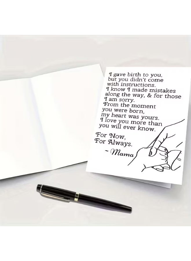 NIBEMINENT Personalized Cartoon Love Card with Envelope, Paper Material, Fantasy Theme, Suitable for Son, Daughter, Mother'S Day, Valentine'S Day, Thank You, Thinking of You - No Electricity Required - Image 5