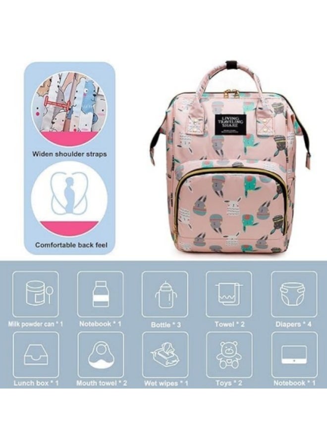 GGEROU - Diaper Bag Backpack,Waterproof Diaper Changing Totes,Multi-Function Travel Portable Bassinet Backpack Mommy Bag - Image 1