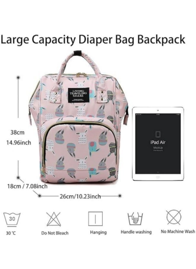 GGEROU - Diaper Bag Backpack,Waterproof Diaper Changing Totes,Multi-Function Travel Portable Bassinet Backpack Mommy Bag - Image 1