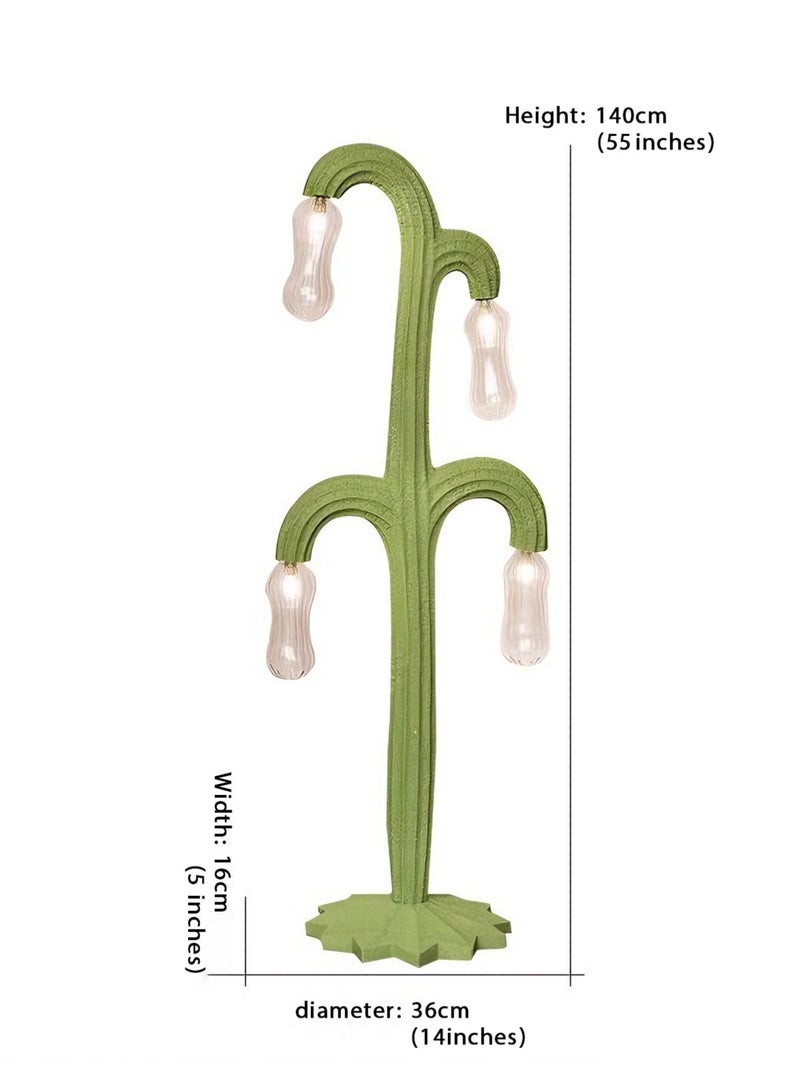 Floor Lamp Annual Fashion Mega Sale: Cactus Floor Lamp - Desert Style Artistic Home Decor, Soft Lighting FRP Cactus Lamp, 4 Lamps E27 Suitable for Bedrooms/Living Rooms (Saudi Families) - Image 2