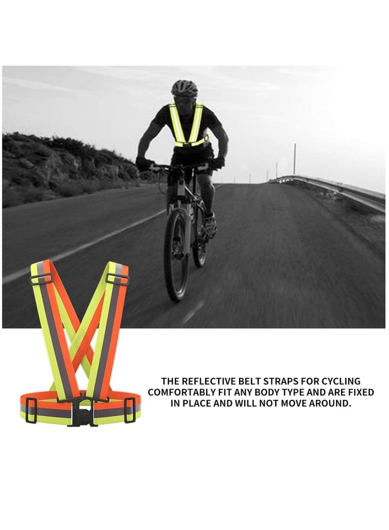 Meetion 1Pc Reflective Vest Adjustable Running Vests Belt High Visibility Safety Vest For Night Running, Cycling, Jogging, Walking  - Image 4