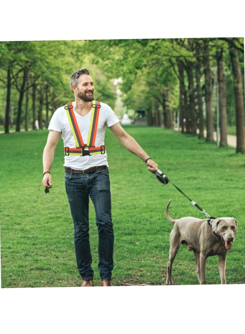 Meetion 1Pc Reflective Vest Adjustable Running Vests Belt High Visibility Safety Vest For Night Running, Cycling, Jogging, Walking  - Image 5