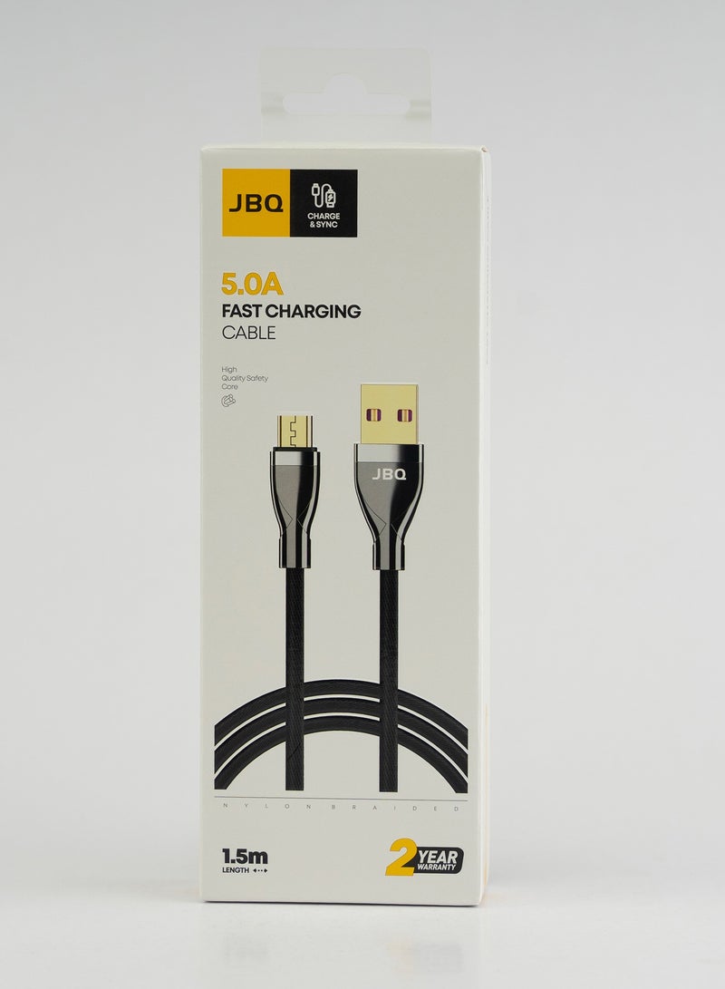 JBQ Fast Charging Braided Cable Compatible With USB Micro - Image 2