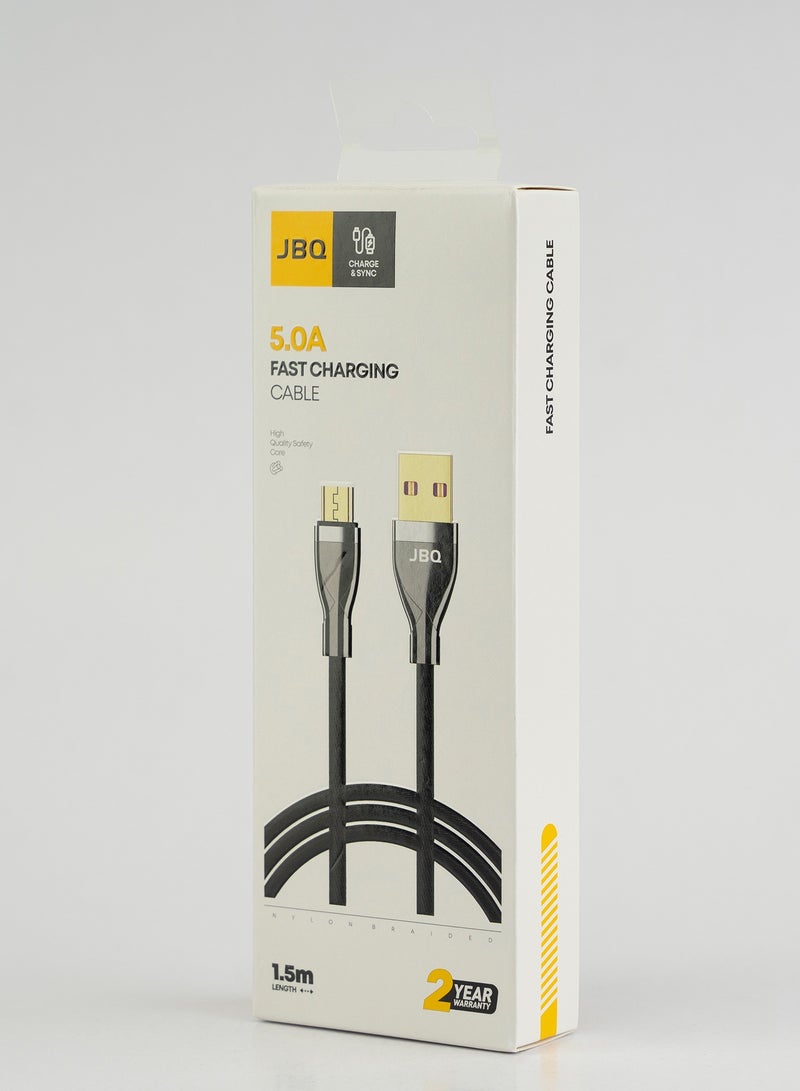 JBQ Fast Charging Braided Cable Compatible With USB Micro - Image 3