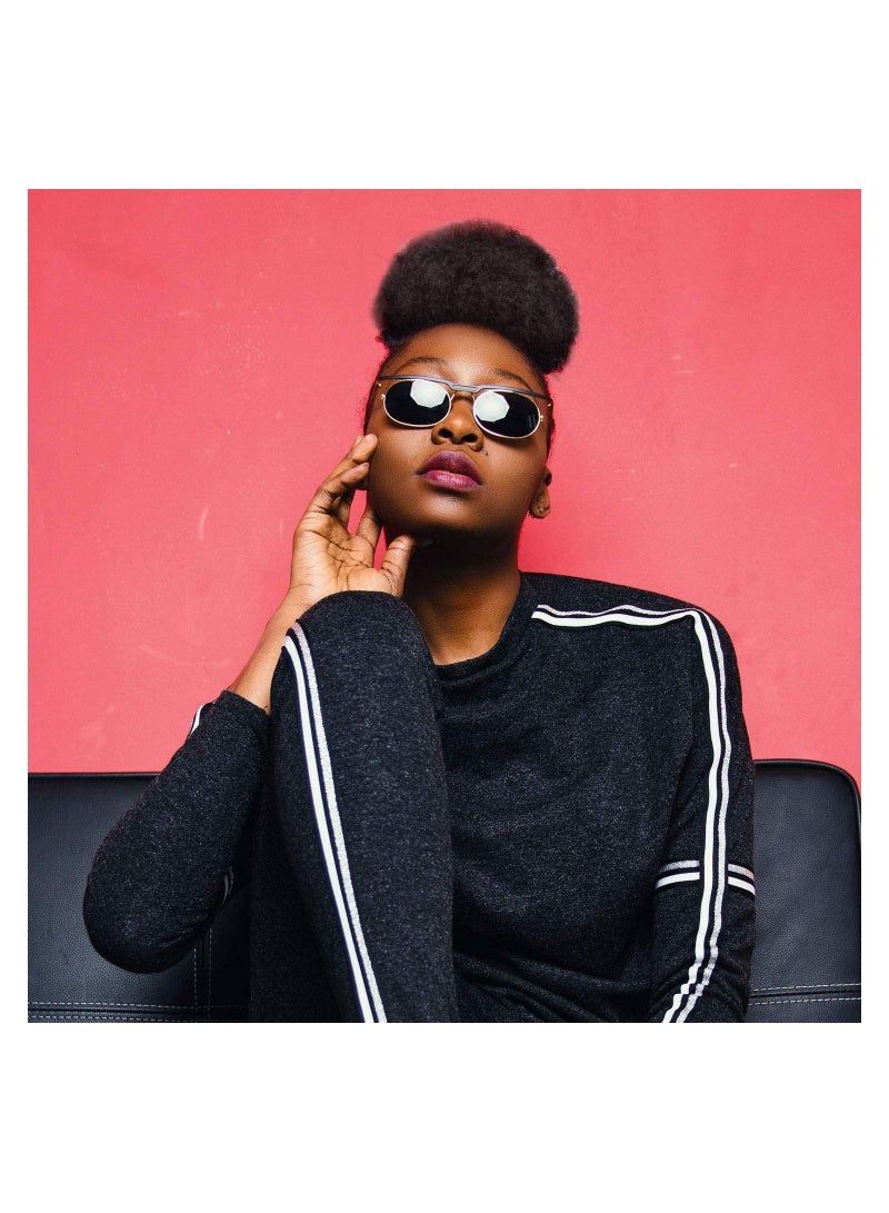 Estelle 2 Pieces Puff Drawstring Ponytail Synthetic Short Curly Hair Afro Bun Extension Afro Chignon Hairpieces Wig Updo Hair Extensions (Small Light Black)  - Image 5