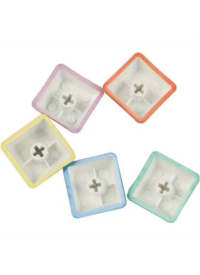 PBT Key Caps Personalized Sublimation Keycaps for MX Mechanical Gaming Keyboard, 5 Keys