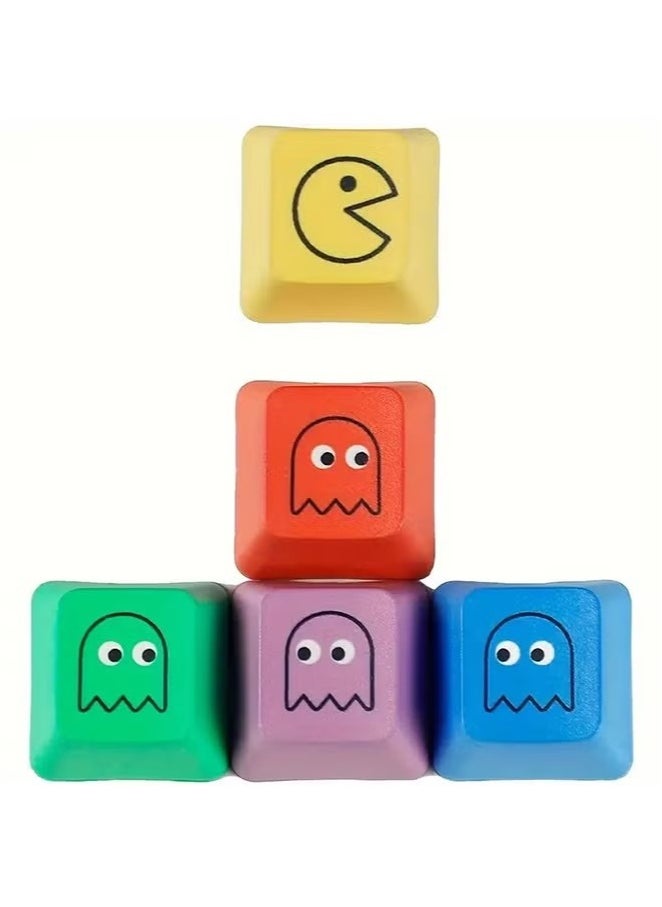 PBT Key Caps Personalized Sublimation Keycaps for MX Mechanical Gaming Keyboard, 5 Keys