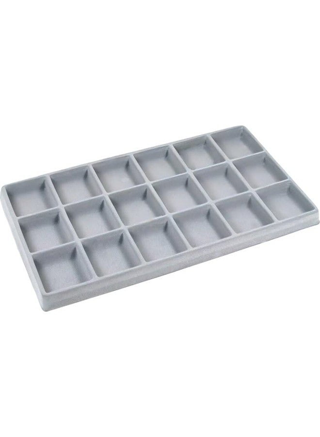FindingKing 5 Gray 18 Slot Coin Jewelry Showcase Display Tray Inserts - Image 2