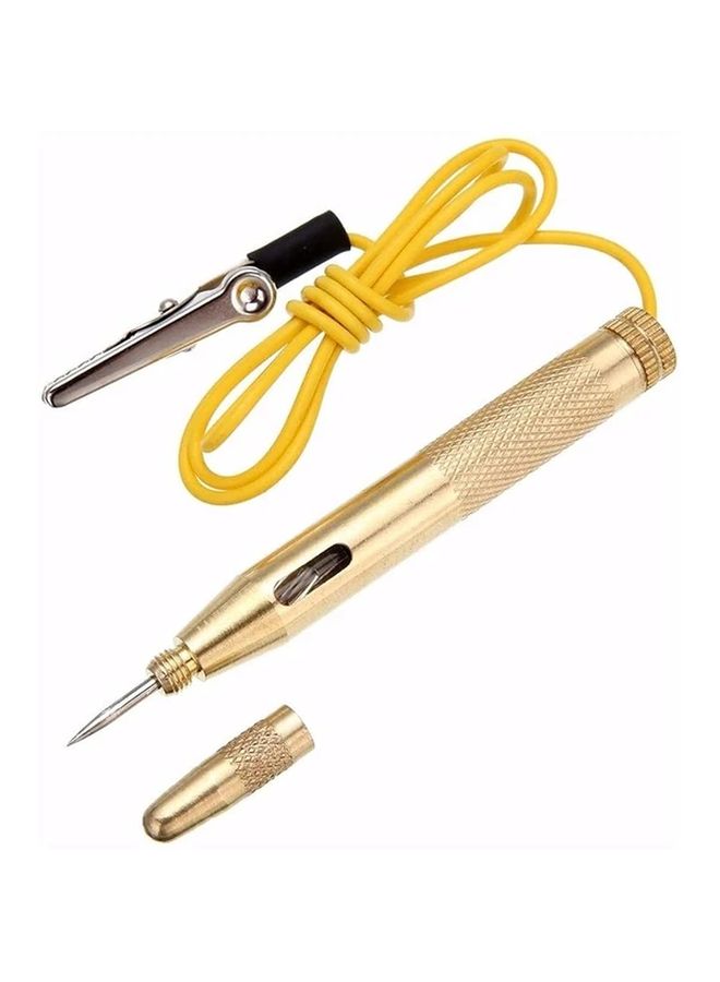 Golden Voltage Tester Pen Automotive DC 6 24V No Battery Required Flexible Lead - Image 1