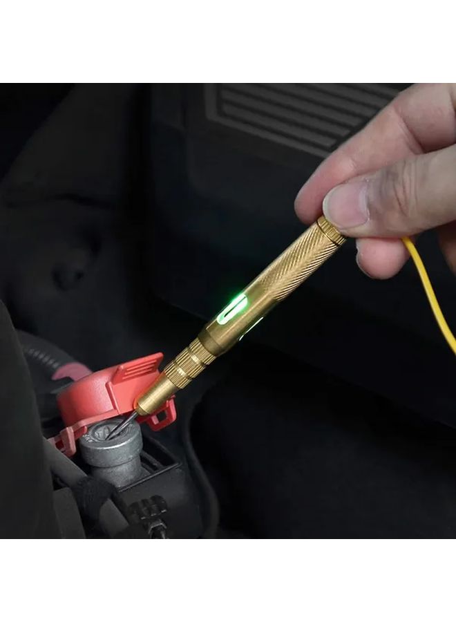 Golden Voltage Tester Pen Automotive DC 6 24V No Battery Required Flexible Lead - Image 4