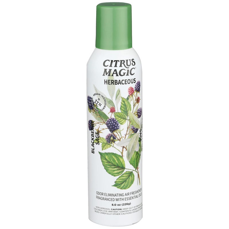 Citrus Magic Herbaceous Odor Eliminating Air Freshener Spray, Bergamot Eucalyptus, 8-Ounce, Pack of 2 - Image 2