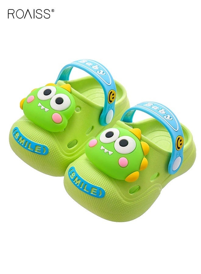 roaiss Toddler Boys Adorable Sandals, Comfort Clogs with Soft Non-slip Sole, Breathable Slippers with Cartoon Design, Slip on Slides for Boys, Suitable for Beach, Daily Wear and Casual Occasions - Image 1