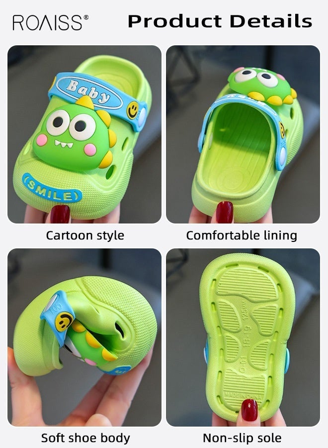 roaiss Toddler Boys Adorable Sandals, Comfort Clogs with Soft Non-slip Sole, Breathable Slippers with Cartoon Design, Slip on Slides for Boys, Suitable for Beach, Daily Wear and Casual Occasions - Image 4