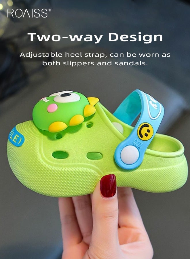 roaiss Toddler Boys Adorable Sandals, Comfort Clogs with Soft Non-slip Sole, Breathable Slippers with Cartoon Design, Slip on Slides for Boys, Suitable for Beach, Daily Wear and Casual Occasions - Image 3