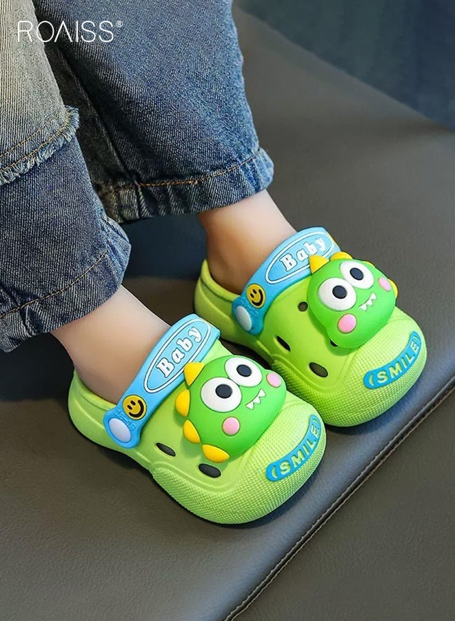 roaiss Toddler Boys Adorable Sandals, Comfort Clogs with Soft Non-slip Sole, Breathable Slippers with Cartoon Design, Slip on Slides for Boys, Suitable for Beach, Daily Wear and Casual Occasions - Image 2