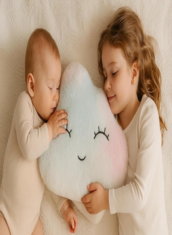 HAPPY BRO Multicolor Moon Star & Cloud Shaped Soft Plush Pillow Set | Cute Decorative Cushions for Sofa, Bed, Nursery, Kids Room & Home Décor - Image 3