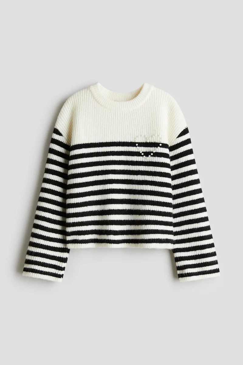 H&M Rhinestone-embellished jumper