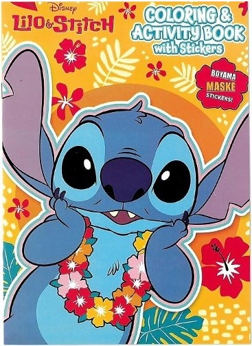 My Party Store Lilo and Stitch Coloring Book with Stickers (16 Pages)