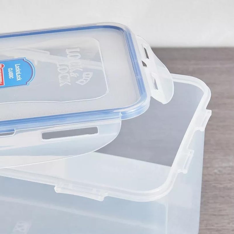 LocknLock Easy Essentials Food lids/Pantry Storage/Airtight containers  BPA Free  Rectangle-16.5 Cup-for Beans  Clear - Image 4