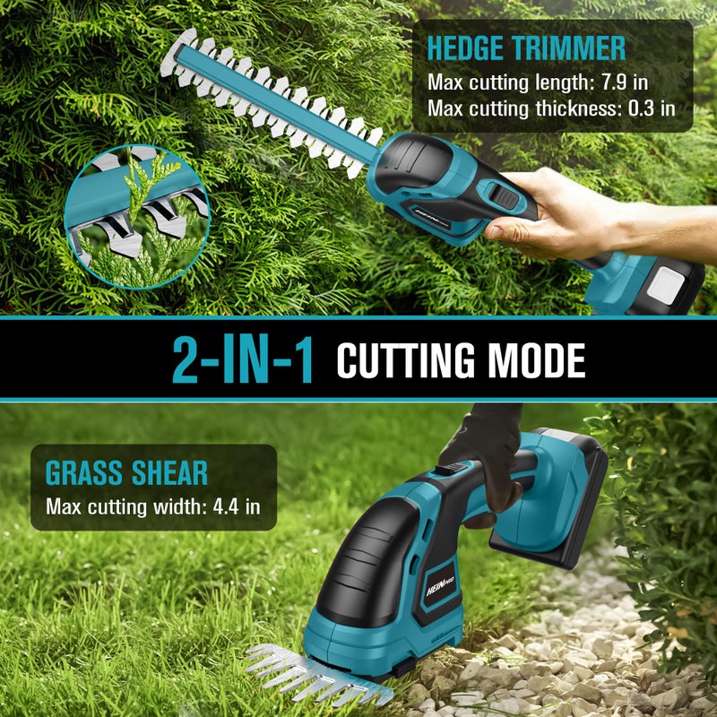 HEINPRO Cordless Hedge Trimmer Compatible with Makita 18V Battery (Battery not Included), Electric Hedge Trimmer Cordless, Bush Trimmers Grass Shears Handheld, Shrub Trimmers for Yard, Garden - Image 4