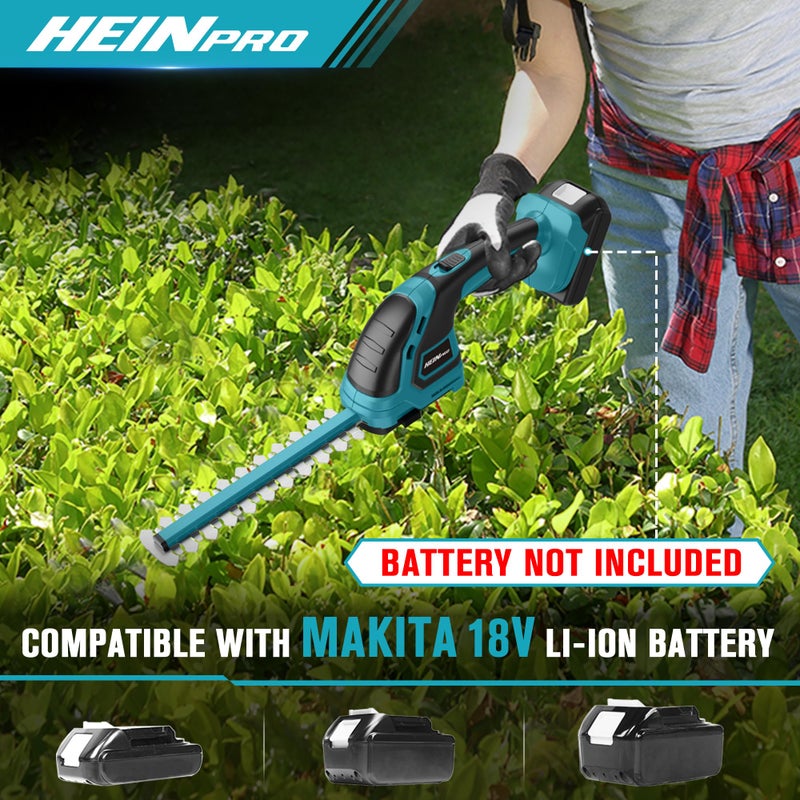 HEINPRO Cordless Hedge Trimmer Compatible with Makita 18V Battery (Battery not Included), Electric Hedge Trimmer Cordless, Bush Trimmers Grass Shears Handheld, Shrub Trimmers for Yard, Garden - Image 2