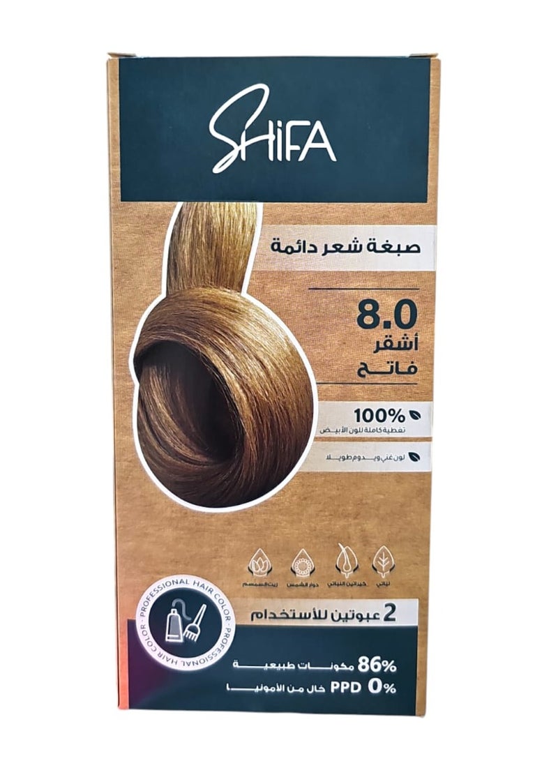 Permanent Hair Dye 0.8 Light Blonde
