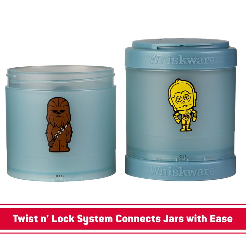 Whiskware Star Wars Stackable Snack Pack, Leia & Rey - Image 3
