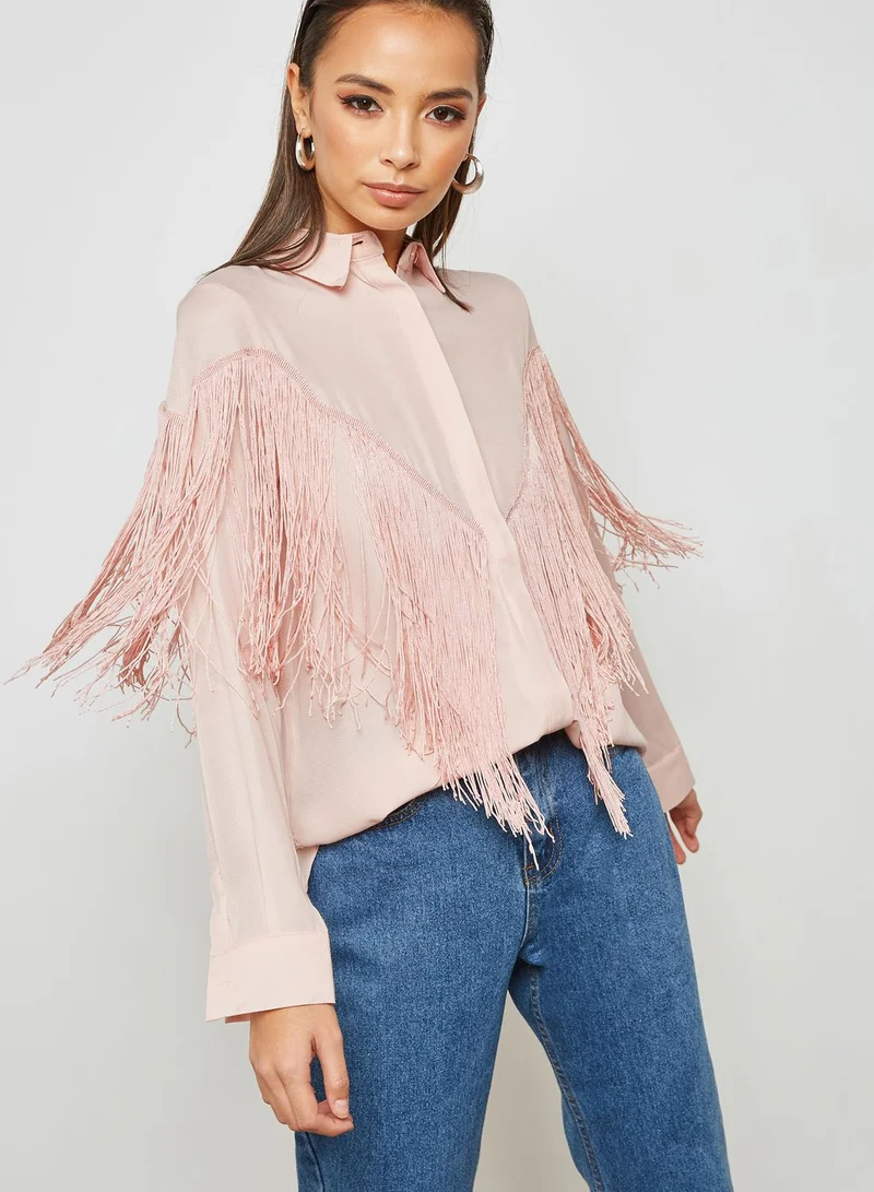 Ginger Fringed Paneled Shirt