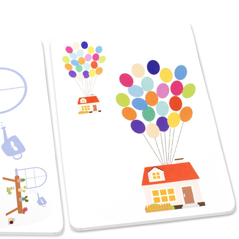 Kids Finger Painting Book with Non-Toxic Inks 30 picture cards (without printing pad) 