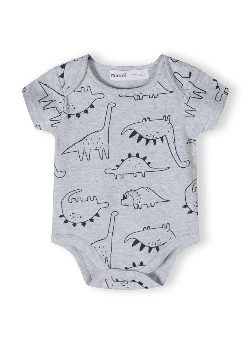 MINOTI 7-Pack Short Sleeve Baby Bodysuits with Snap Closures