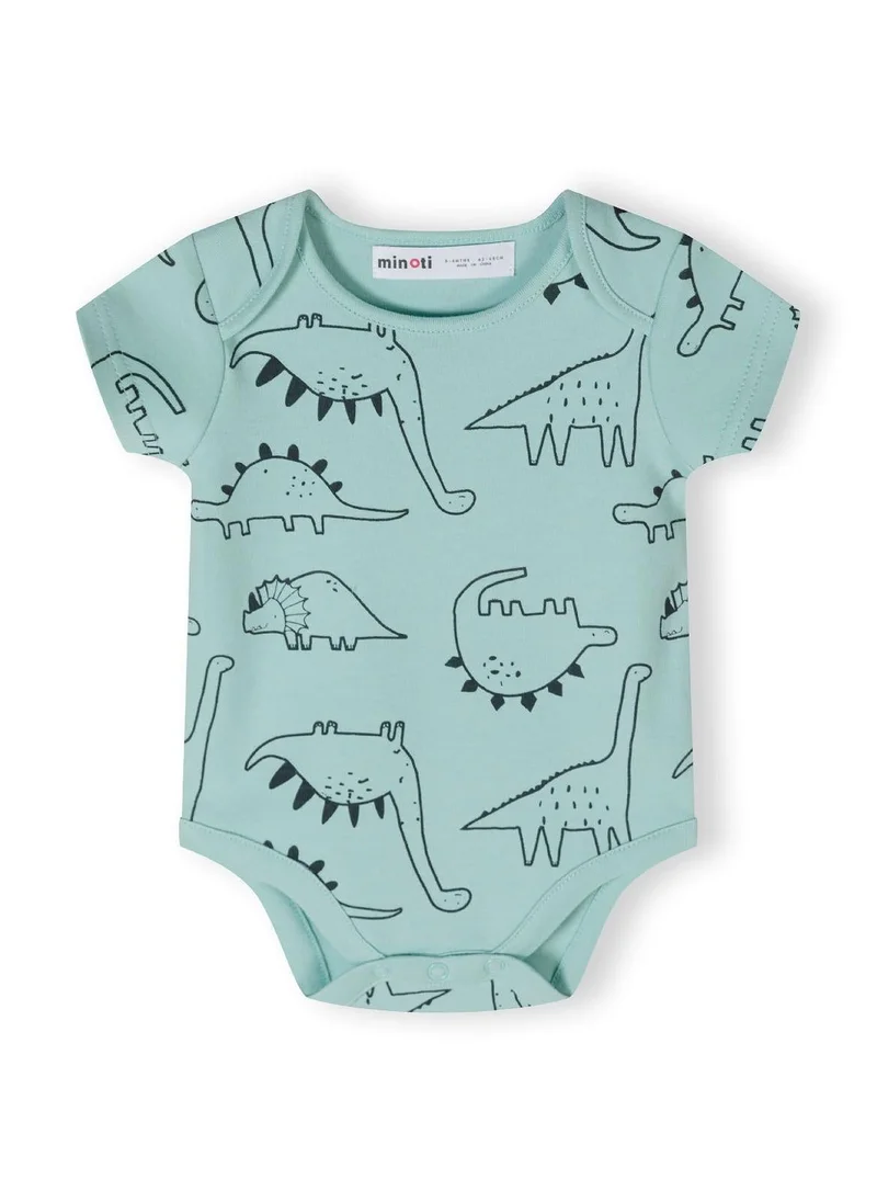 MINOTI 7-Pack Short Sleeve Baby Bodysuits with Snap Closures